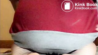 Young white woman shits her panties