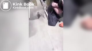 British skank gets the shit beaten out of her