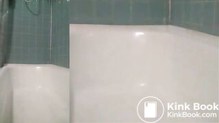 On my knees shitting