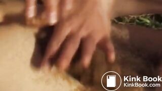 Skinny Babe Has Scat Sex Outside