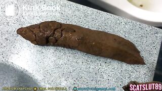 Beautiful Smooth Shit onto the Sink