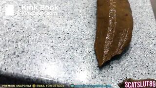 Beautiful Smooth Shit onto the Sink