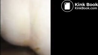 BBC Pounds Slag's Shitty Ass--Scat in Cunt