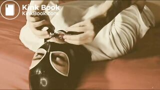 spider-gagged mouth full of creamy poo