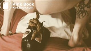 spider-gagged mouth full of creamy poo