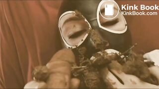 spider-gagged mouth full of creamy poo