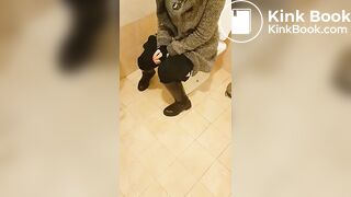 Filming my sister sitting on potty - Female Scat