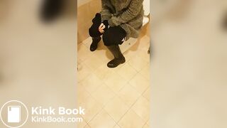 Filming my sister sitting on potty - Female Scat