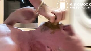 Shit in my mouth and push it down throat