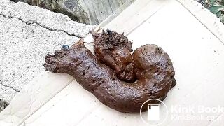 The flies enjoying my shit outdoors