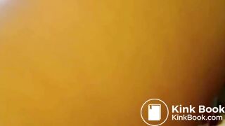 Shit SmearingEating  Slag Fucks Ass with Cucumber