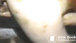 Filthy  Shit Slag Begs To Be Used as  Human Toilet