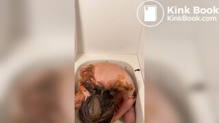 Asian guy's first scat video (Part 2)