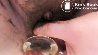 Juicy scat dildo