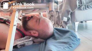 Feeding a Bald Shiteater