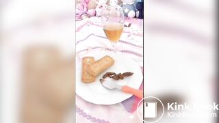 Dirty anal play and piss-shit breakfast