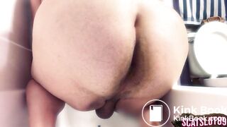 Trans BBW Shits and Pisses in the Tub