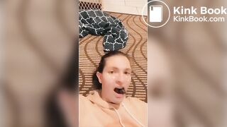 SIUE slut named Callie eats dog poop!