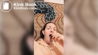 SIUE slut named Callie eats dog poop!