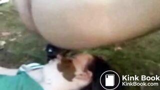 Shitting on girl's face while she is sleeping