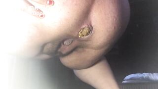 Huge dump on bedroom floor