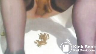 scat gay crossdresser smearing