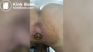 Faggot shitting