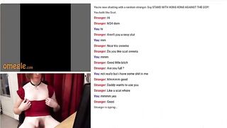 sissy scat play and swallow on omegle webcam