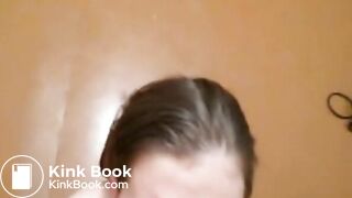 Disgusted to receive cum on her face