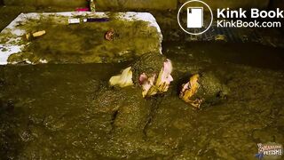 2 Girls 1 Manure Channel - lesbian scat adventure