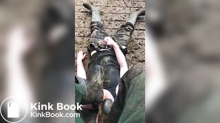 Faggot Trampled in Shit