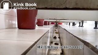 Beautiful women poop in the toilet