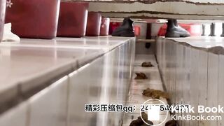 Beautiful women poop in the toilet