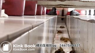 Beautiful women poop in the toilet