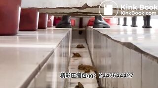 Beautiful women poop in the toilet