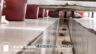 Beautiful women poop in the toilet