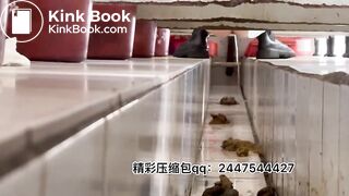 Beautiful women poop in the toilet