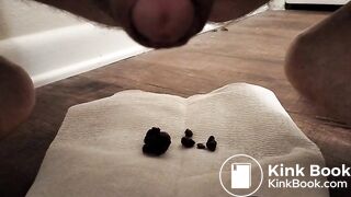 Chubby guy shits on the floor