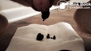 Chubby guy shits on the floor