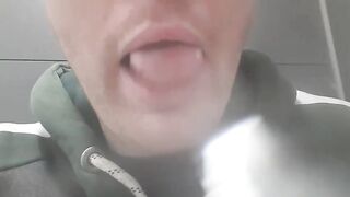 Extremely RISKY Shit In Public  Door Was Open!