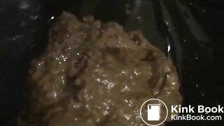 Girl Smearing Shit