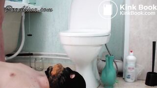 Spewing Her Liquid Stink On Slave