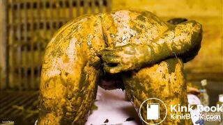 Betty Playing in Cow Scat