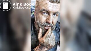 Full head shit smearing & dildo deep throat