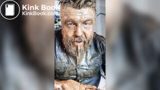 Full head shit smearing & dildo deep throat