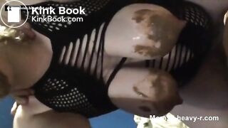 Fucking Girl w Shit on Big Tits & Mouth