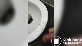 Public girl shit on dick