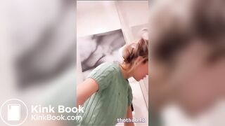 Farrah A taking a P and a P