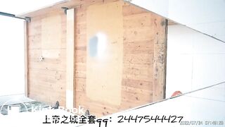 The girl excreted a lot in the toilet 002