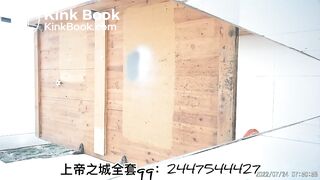 The girl excreted a lot in the toilet 002